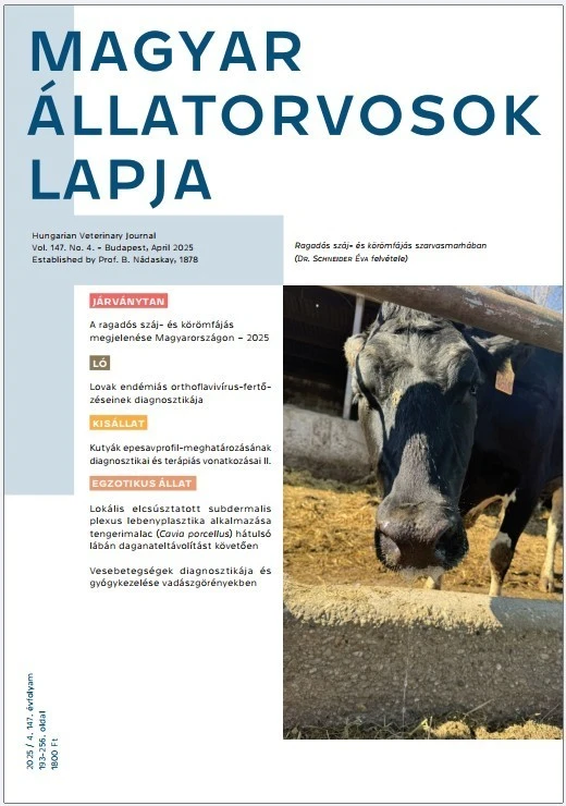 Magyar Állatorvosok Lapja 2025. 04. Április