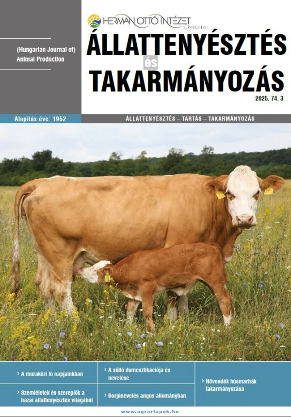 Állattenyésztés és Takarmányozás 2025.74.3.
